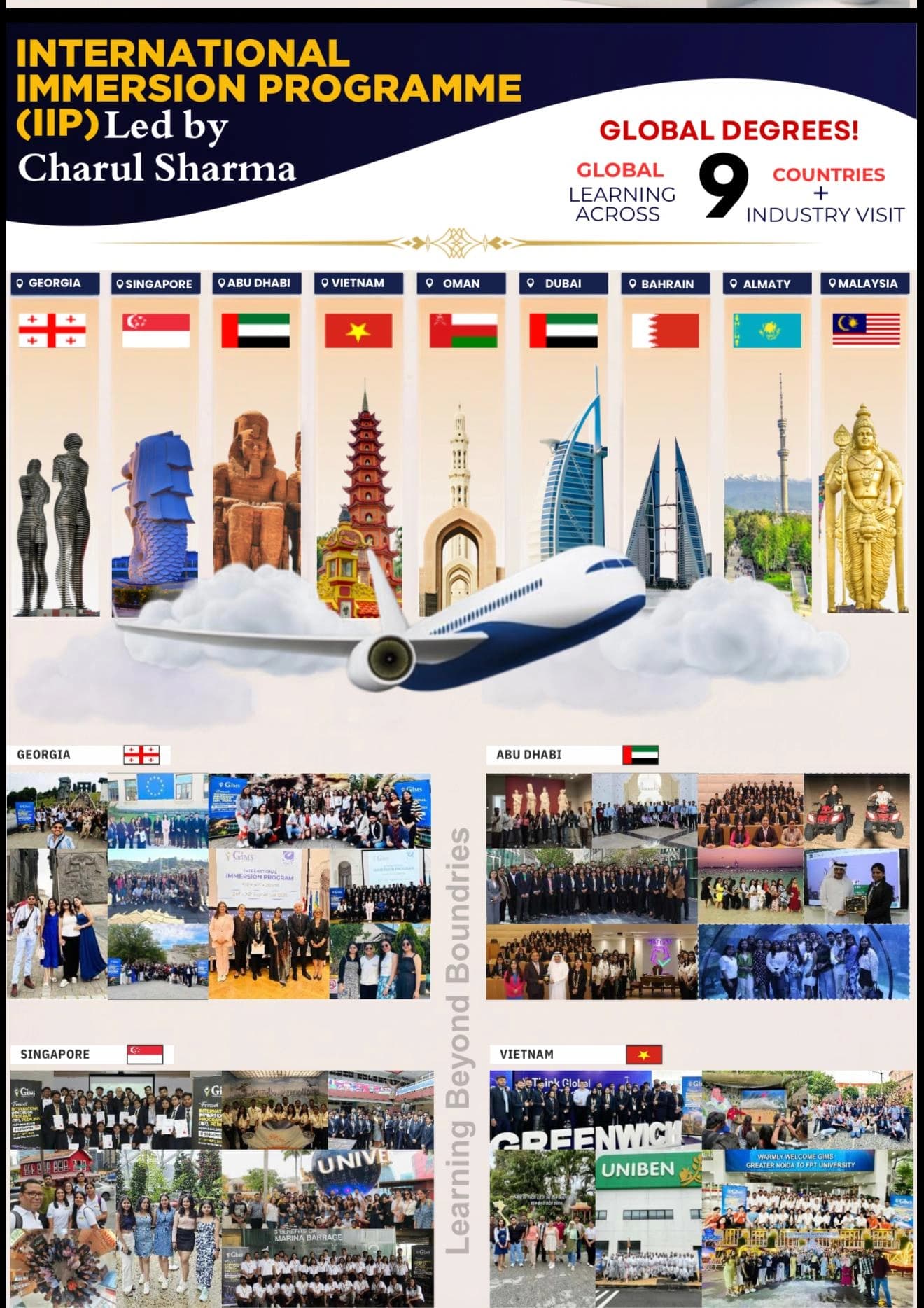 NIPSAR International Immersion Programme — global learning across nine countries with industry visits